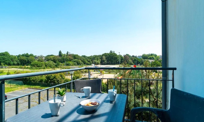Concarneau Apartamento | Les Thermes 421- Appt pour 4 avec piscine partagée