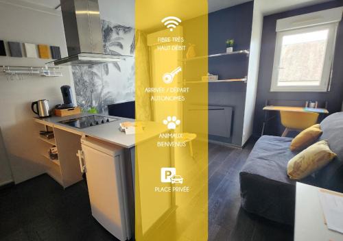 Joue-les-Tours Apartamento | 'Les Tropiques' - Parking privé - Balcon - Tout confort