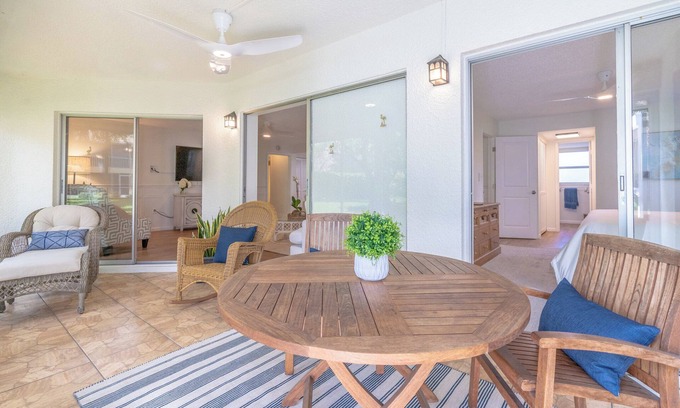 Moorings Condominio | Less than 2 miles to the beach! West of 41 condo with pool and hot tub!