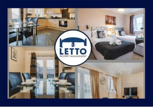 Peterborough Apartamento | Letto Serviced Accommodation -Sleeps 7 - PE7 - FREE Parking