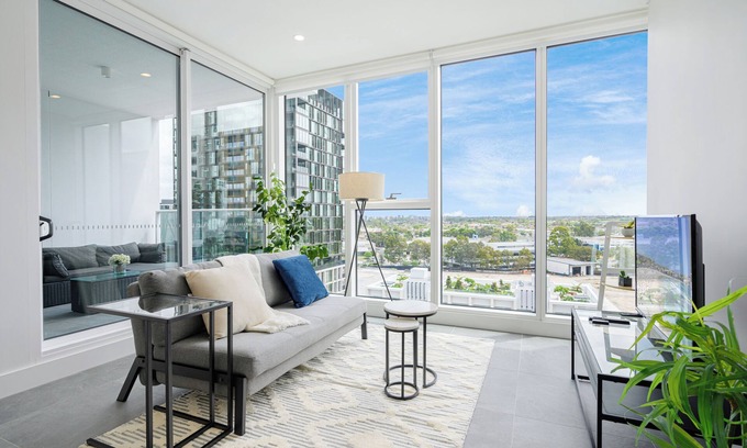 Lidcombe Apartamento | Lidcombe Chic 1-bedroom apartment with fitness room and pool
