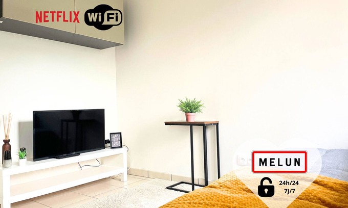 Melun Apartamento | Lillas : Appartement Chill à 2 pas du Centre-ville de Melun