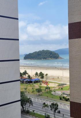 Itarare Apartamento | Lindo kitnet vista ao mar Itararé São Vicente