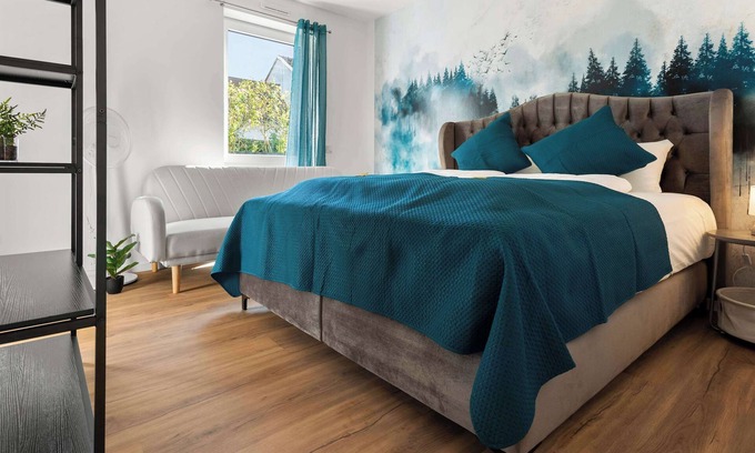 Woerth am Rhein Apartamento | LiT LiVING: Luxus | Box SprIng | Parking | Balcony