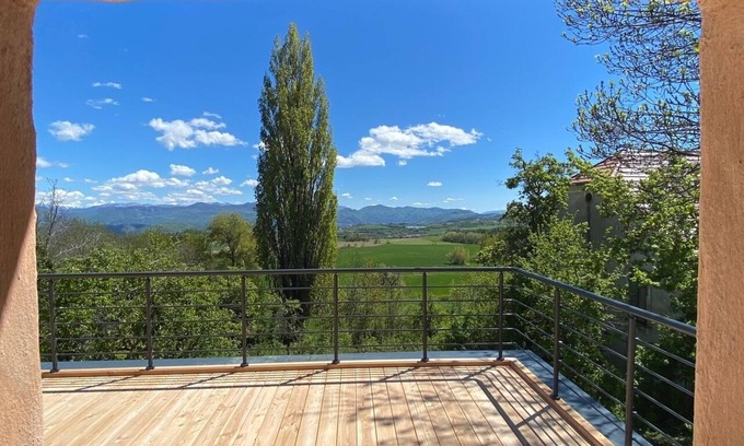 La Roche-des-Arnauds Cabaña | Gîte-Rural-Baño con bañera-Vista a la Montana