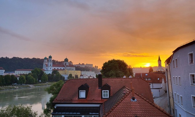 Passau Apartamento | Living with a panoramic view