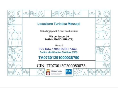 Manduria Apartamento | Locazione turistica messapi