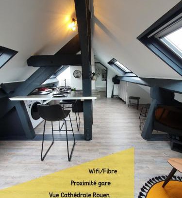 Gare-Jouvenet Apartamento | Lodge de la Gare Vue Cathédrale