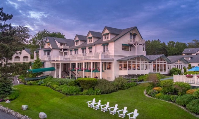 Boothbay Harbor Cabina | Lodge Rm | Oceanview+Spa+Porch | No Hidden Fees