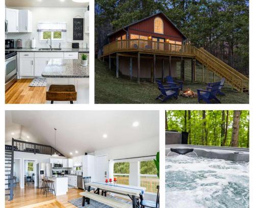 Sleepy Hollow Casa | Loft Cabin w, Hot Tub, Fire Pit, Huge Deck & WiFi!