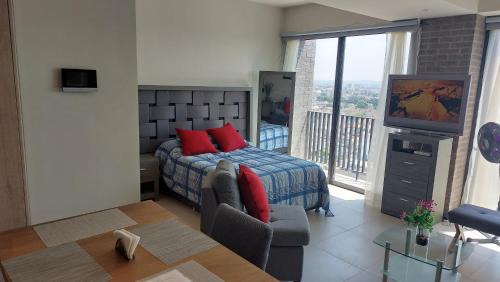 Guadalajara Apartamento | Loft Estudio alojamiento completo vista panorámica piso 14 condominio YU
