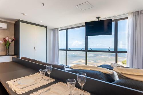 Barra de Jangada Apartamento | Beachfront Loft | River View | Pool & Sauna