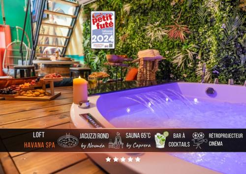 Jacquard - Prefecture Apartamento | Loft "Havana Spa" Cuba Jacuzzi Sauna Bar à cocktails