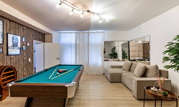 Ostviertel Apartamento | 'Loft Mit Whirlpool, Sauna, Billard' con jardín privado y Wi-Fi