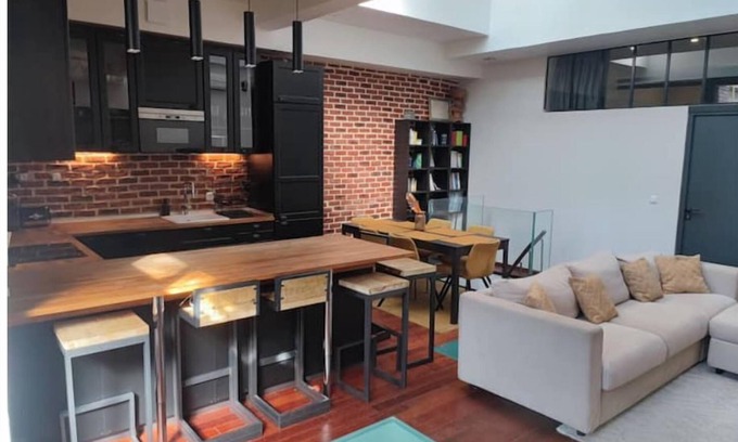 Combat Apartamento | Loft Paris Centre Face au Parc des Buttes Chaumont