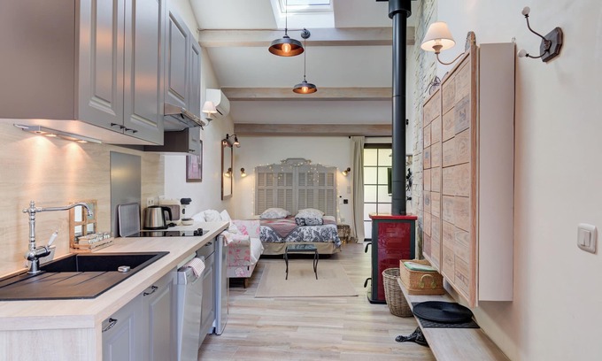 Plaine de la Brague Apartamento | loft con piscina a poca distancia del mar y la ciudad