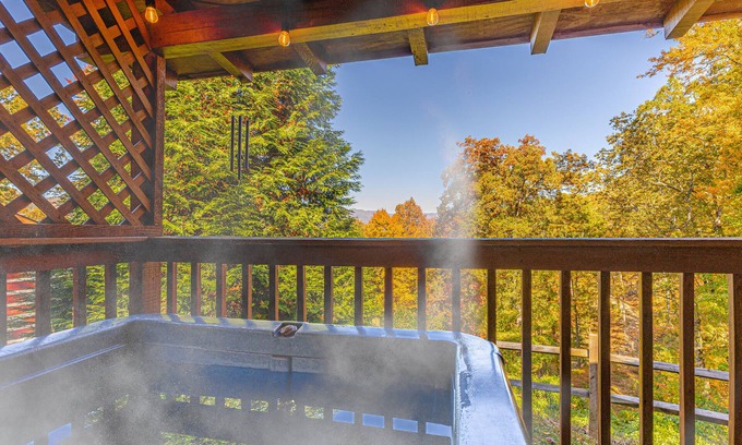 Bryson City Cabina | Log Cabin, Hot Tub and HUGE Mountain Views!