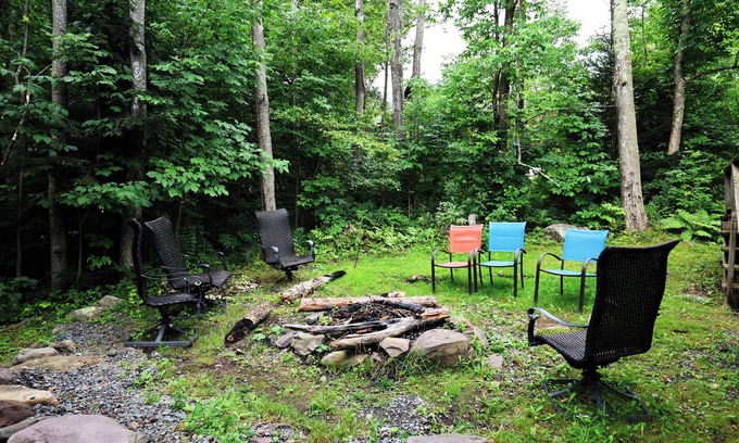 Hunter Casa | Iniciar sesión con HotTube al aire libre Distancia a pie a Hunter MT