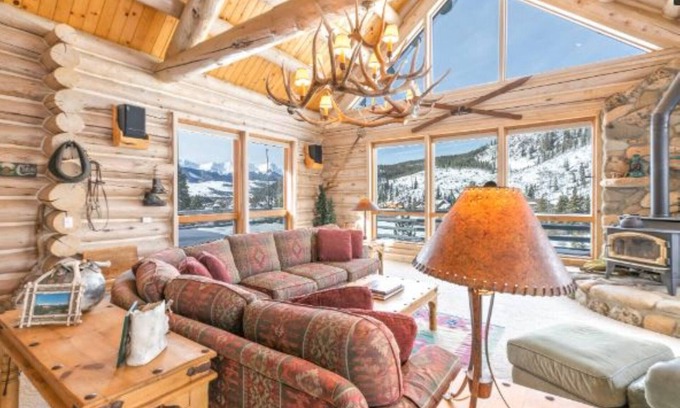 Breckenridge Cabina | Log Home WOW Mtn. Views Log Stove 10 min. to Breck