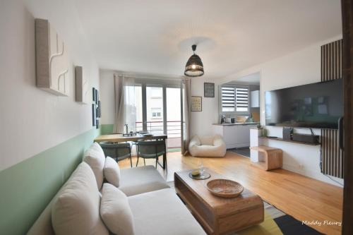 Vannes Apartamento | Logement 3 chambres, proche centre ville, parking gratuit