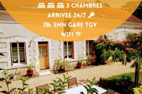 Villiers-sur-Loir Apartamento | Longère avec jardin - Vallée du Loir
