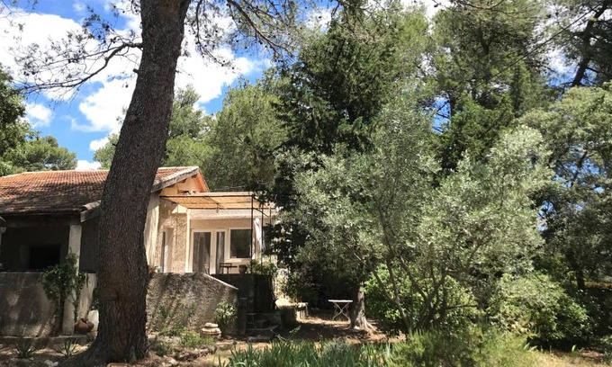 Quartier des Espesses Casa | Loumaset-agréable petite maison-garrigues de Nîmes