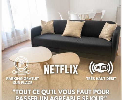 Beziers Apartamento | Loustalot - Appartement lumineux 3 chambres - Parking Gratuit