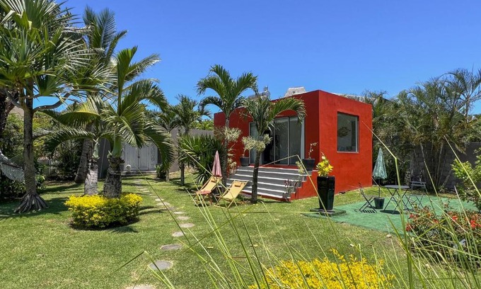 Cap Malheureux Apartamento | Love Room with Infinity Pool in Tropical Garden