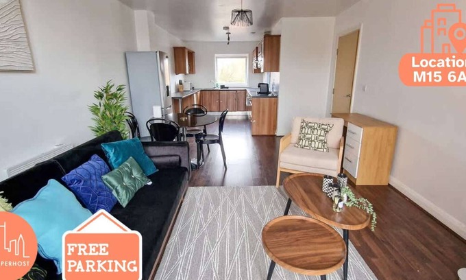 Chorlton-on-Medlock Apartamento | Lovely 3 Bed Close to Centre by City SuperHost