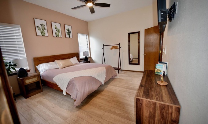 Westside Casa | Lovely adobe abode in Albuquerque with WiFi, AC, Fire Pit, Hot Tub