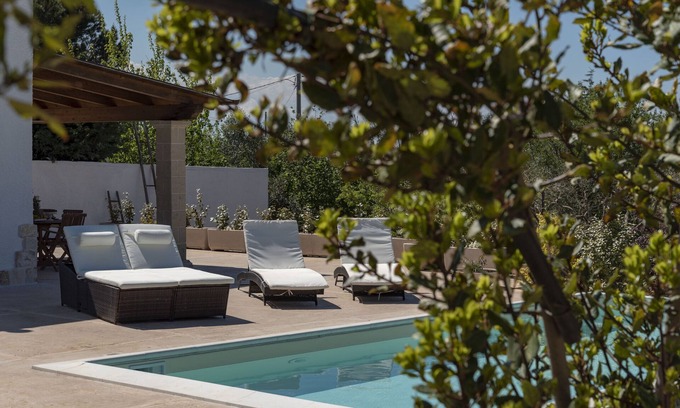 Impalata Villa | Villa con piscina privada, jardin y arboles de frutos. Mar y playa en Monopoli.