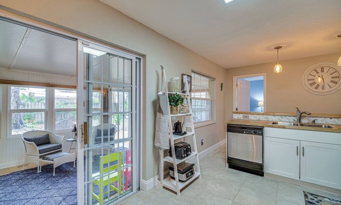 Surfside Estates Cabaña | Lovely Merritt Island Home w/ Kayak + Fire Pit!