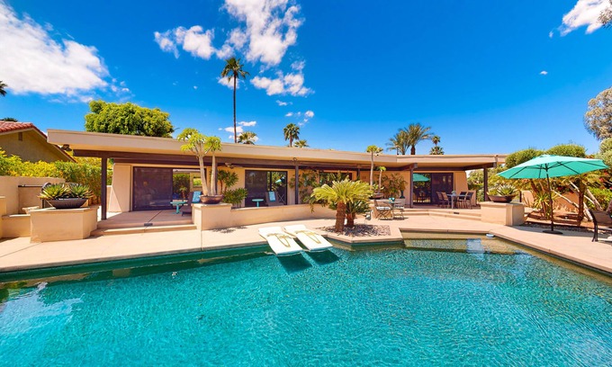 Bermuda Dunes Casa | Lovely midcentury home with private pool and outdoor kitchen - dogs welcome