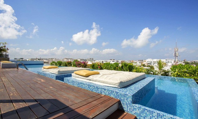 Centro de Playa del Carmen Villa | Lovely One Bedroom With Amazing Terrace View!!