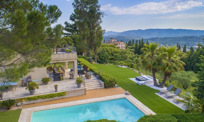 Le Plan-de-Grasse Villa | Preciosas vistas panorámicas