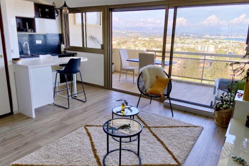 Plaine de la Brague Apartamento | Lovely studio for 2 - panoramic view