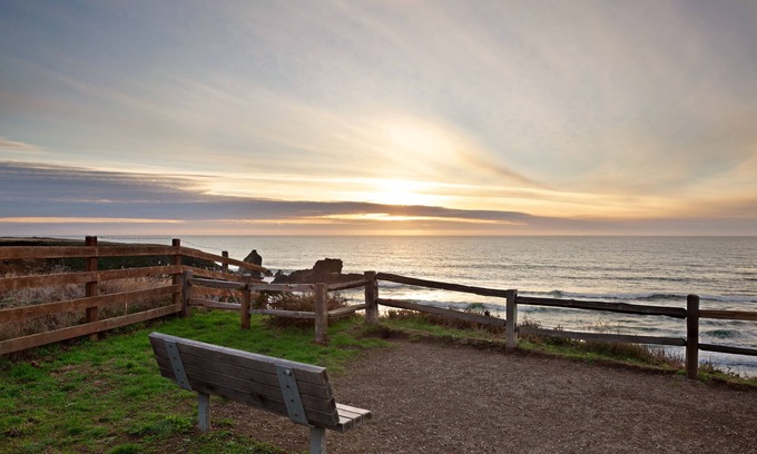 Gualala Cabaña | Lower-level cottage with ocean views, fireplace, furnished deck, & internet