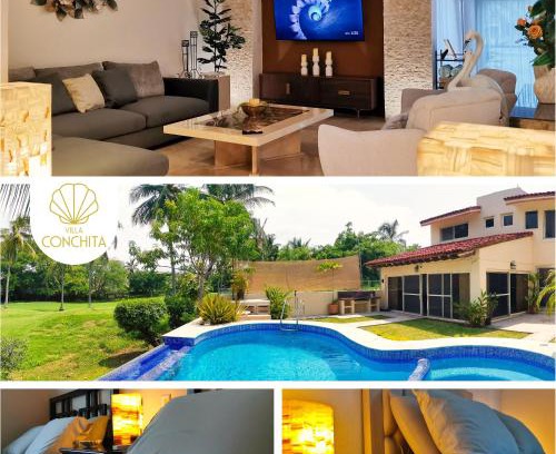 Marina Vallarta Casa | Lujosa y acogedora Villa Conchita con alberca privada