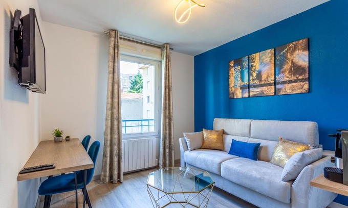 Jean Moulin - Marius Berliet Apartamento | "Lumières",centre-ville, fonctionnel, cosy, au calme, avec espace de travail, faculté Lyon 3