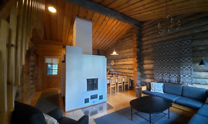 Rukatunturi Apartamento | Lumi - kelohirsimökki Rukalla, log cabin at Ruka