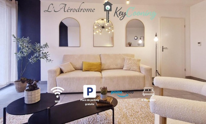 ZAC Andromede Apartamento | Luminea - Apt T3 avec parking souterrain - Aéroport Blagnac, MEET et tram