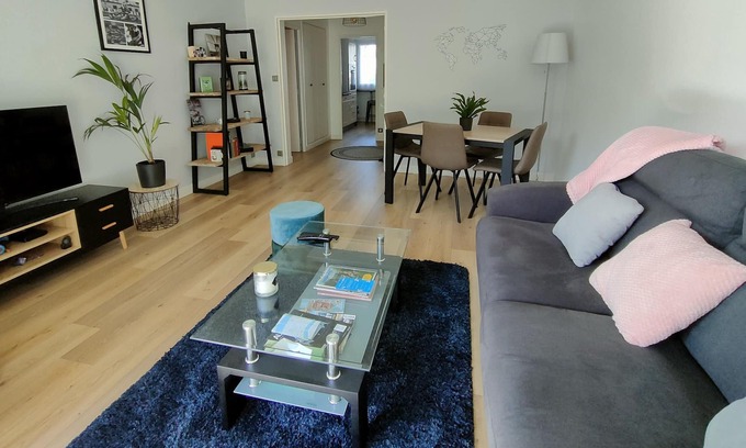 Jules Verne Apartamento | Lumineux 63m² avec WIFI-BALCON à Nantes!