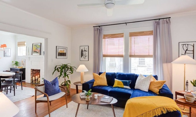 Burlington Casa | Luminious historic home bursting with color