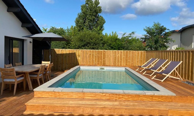 La Teste-de-Buch Villa | LUTZY Maison moderne au calme piscine