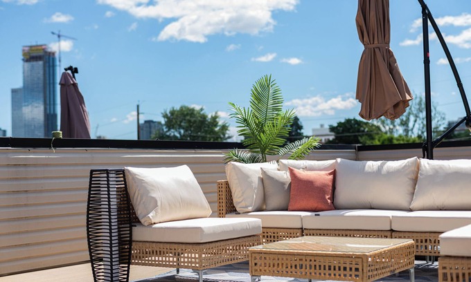 The Heights Casa | LUX 3BR 2Bath Gem with FREE Parking & Private Rooftop Minutes to NYC!