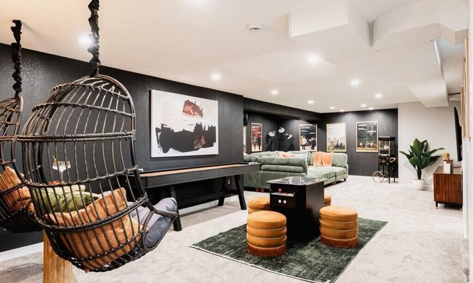 Allendale Area Casa | LUX Home | HotTub, Movie Room, Firepit, 15m to DEN