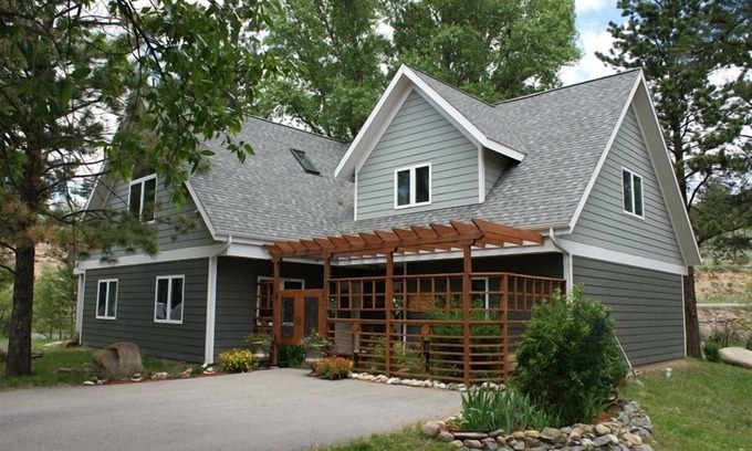 Estes Park Complejo | Lux casa en el río w / spa, caminar a la ubicación de la ciudad especiales de verano están aquí!