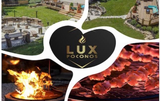 East Stroudsburg Casa | LUX Poconos Fire Pit Game Room Sauna Outdoor Netflix Custom Bar
