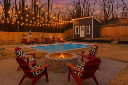 Peoplestown Casa | Luxe 4 Bed ATL Retreat - Pool Fire Sauna Theater