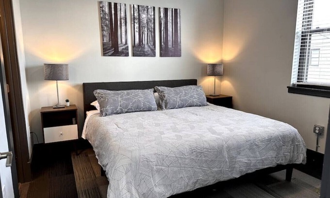 Roanoke Apartamento | Downtown Luxe Loft: King Bed, Artsy & Brewery Walk
